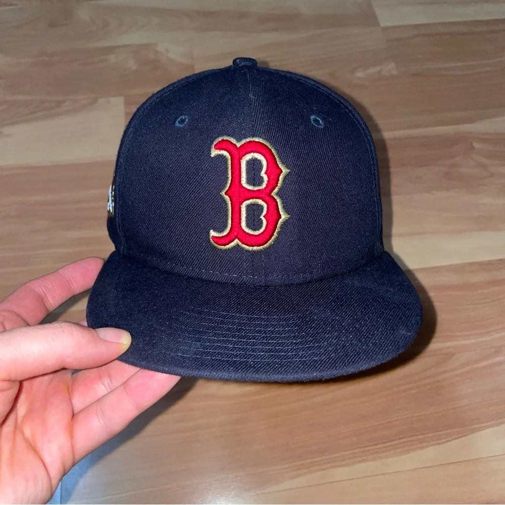 Boston Red Sox Boys Cap Hat MLB New Era 59Fifty Official On Field Size 52 Cm
